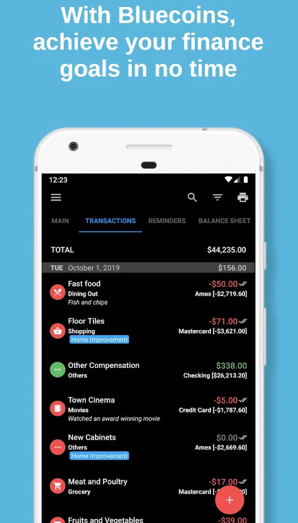 Bluecoins Finance Mod Apk